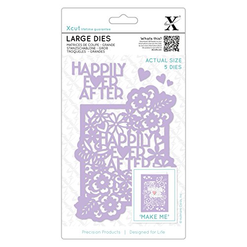 Xcut „ Happily Ever After“, Stahl, Silber, 0.1 x 10.4 x 13.7 cm, 5 von Docrafts