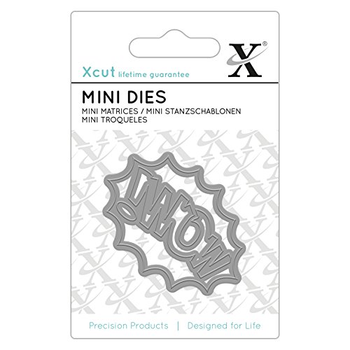 Xcut Mini Stanzform Wow, Blech, Silber, 13 x 8,7 x 0,86 cm von Xcut