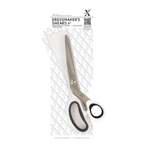 Xcut Schneiderschere, 22,9 cm, silberfarben/Weiß/Schwarz von Xcut