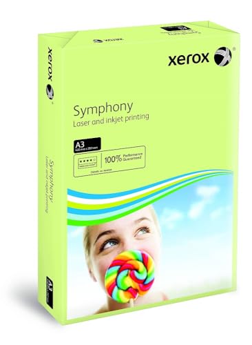 Xerox 003R91955 Drucker-/Kopierpapier Symphony, DIN A3, 80 g/m², 500 Blatt, grün von Xerox