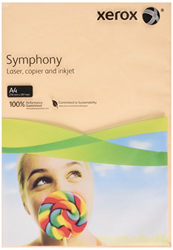 Xerox 003R93230 Drucker-/Kopierpapier Symphony, DIN A4, 160 g/m², 250 Blatt, lachs von Xerox