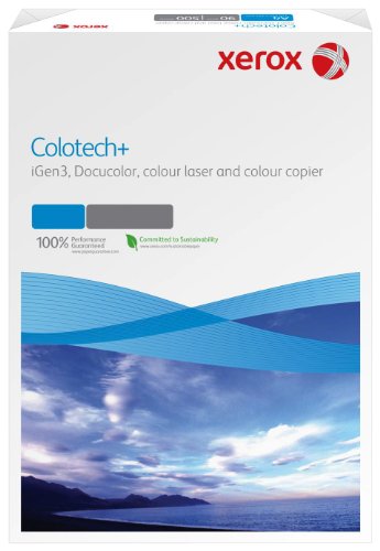 Xerox 003R95840 Colotech mit Premium Farblaserpapier, Druckerpapier, Farbkopierpapier, SRA3 120 g/m² Pack, 250 Blatt, weiß von Xerox