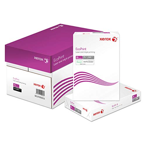 Xerox EcoPrint Kopierpapier, 75g/m², A4, weiß, holzfrei ECF - 1 Karton, 5 Packungen, 2.500 Blatt von Xerox