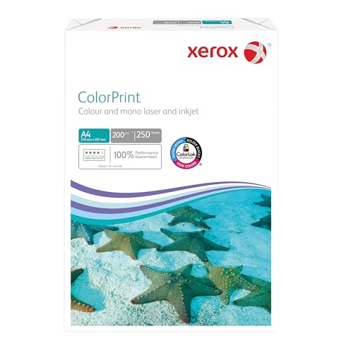 Xerox Colorprint Premium Farblaser-Druckerpapier, weiß, 200g/m², A4, FSC Mix Credit, 1 Paket (250 Blatt), 003R95411 von Xerox