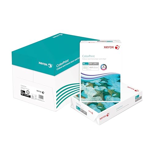 Xerox Colorprint Premium Farblaser-Druckerpapier, weiß, 250g/m², A4, FSC Mix Credit, 1 Karton zu 4 Paketen (1.000 Blatt), 003R95414 von Xerox