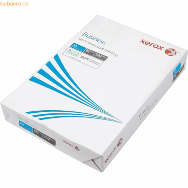 Xerox Kopierpapier Business ECF A4 80g/qm weiß VE=500 Blatt von Xerox