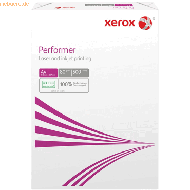 Xerox Kopierpapier Xerox Performer A4 80g/qm weiß VE=500 Blatt von Xerox