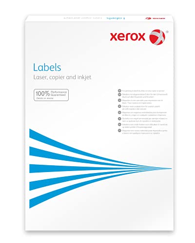 Xerox Mehrzwecketiketten weiss, A4, 36x70mm, 24 Etiketten pro Blatt, 100 Blatt pro Schachtel, 003R97415 von Xerox