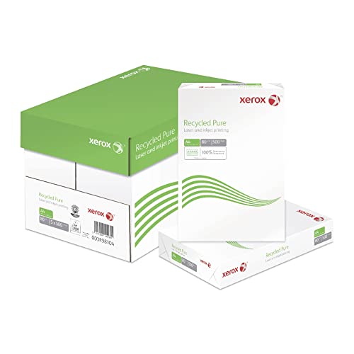 Xerox Recyclingpapier, A4, 80 g/m², Weiß, Box mit 2500 Blatt (5 x 500 sh) von Xerox