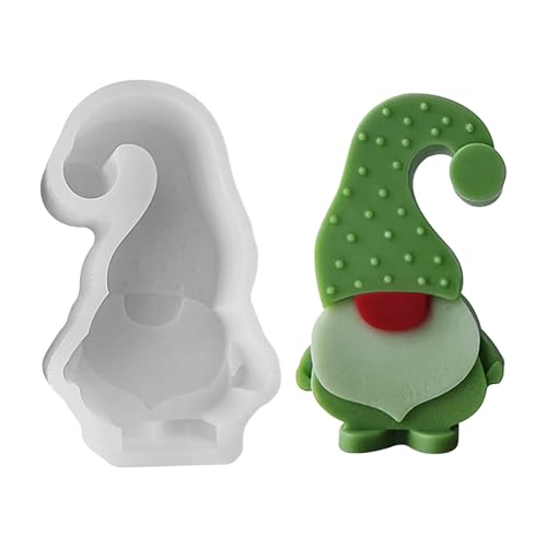 3D Wichtel Silikonform | Silikonformen Gießformen | Silikonform Kerze Weihnachtsmann | Silikonform Gips Zum Gießen | Kerzenformen Zum Gießen | Gießformen Silikon DIY Weihnachten Herbstdeko (E) von Xevinas