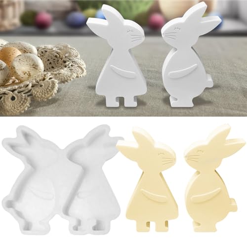 Silikonformen Gießformen Ostern, 2 Stück Silikonform Ostern Hase Gießformen Silikon, Silikonformen Gießformen Frühling Silikonform Hase Gips Zum Gießen Gießform Ostern Für DIY Osterdeko von Xevinas