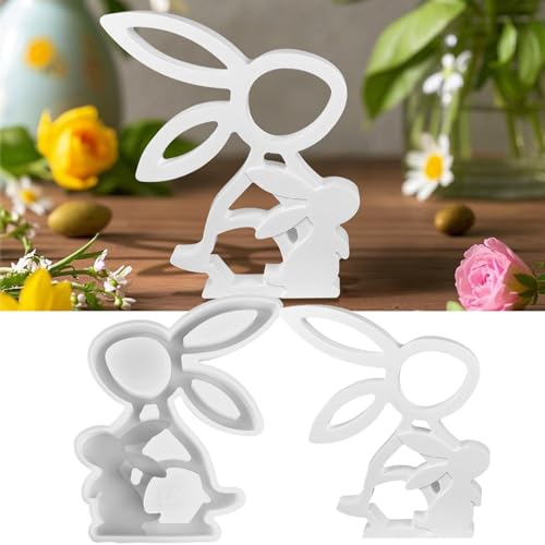 Silikonformen Gießformen Ostern, Gießformen Silikon Silikonform Hase,3D Silikonformen Gießformen Gips Zum Gießen Osterhase Silikonform Frühling Gibs Gießform for Ostergeschenke (A) von Xevinas