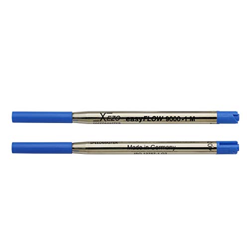 Xezo Stifte Speedmaster Medium Kugelschreiber Gel Ersatzminen, 2 Stück, blau Tinte (blueâ 9000–1â ballpointâ Nachfüller) von Xezo