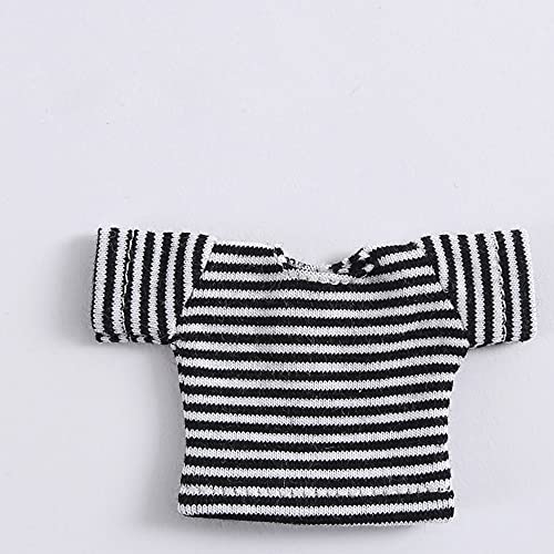 OB Kleidung ob11 Molly Gsc,1/12bjd Puppenkleidung Kurzarm T-Shirt OB Puppe 4,3 Zoll (11 cm) Körperkleidung (Black) von XiDonDon