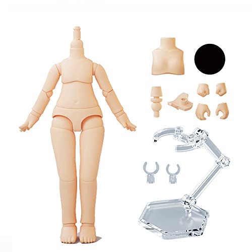 XiDonDon 1/12 Skala BJD Puppenkörper 9.6cm/11cm YMY2 Körper Action Figuren Ersatz Körper Puppe Zubehör (Normal White,11cm) von XiDonDon