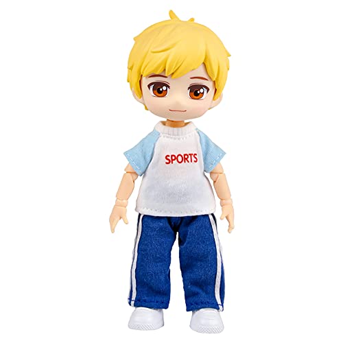 XiDonDon 1/12BJD Actionfigur mit Puppenkopf, Körper, Kleidung, Schuhen YMY Puppenzubehör mit beweglichem Gelenk (Boy) von XiDonDon