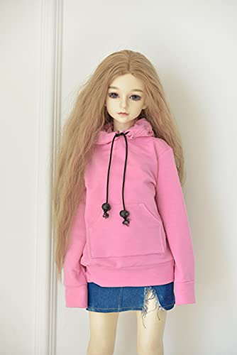 XiDonDon 30CM / 45CM / 60CM Puppenkleidung 1/3 1/4 1/6 BJD Puppenzubehör BJD SD DIY Mode Hoodie Spielzeug Puppen Kleidung (Pink,1/6) von XiDonDon