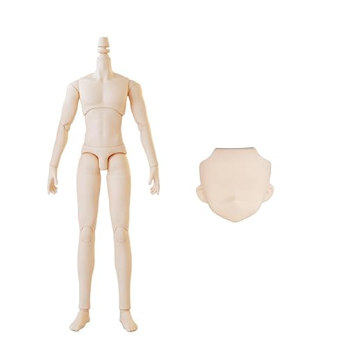 XiDonDon YMY23/YMY25 BJD Puppenkörper für SD-Puppen mit männlichen Gelenken Ob22,ob23,ob24 GSC Ersatzkörper mit Puppenzubehör (25 White2) von XiDonDon