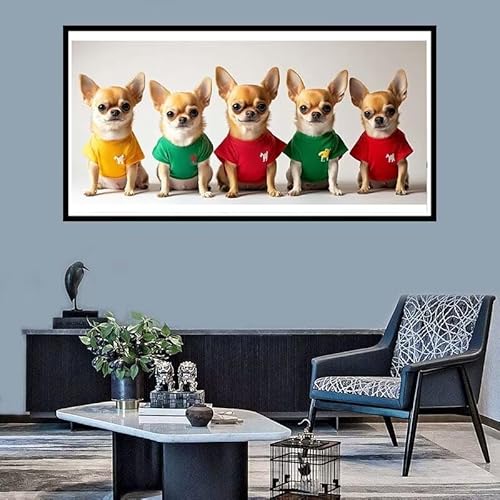 Diamond Painting Erwachsene Groß xxl Diamond Painting Hund Diamond Painting Set, 5D Diamond Painting Farbe DIY Diamond Painting Zubehör, Diamond Crystal Art für Home Wand Décor Geschenk 40x80cm-f576 von Xiaboor