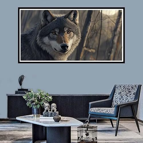 Diamond Painting Erwachsene Groß xxl Diamond Painting Hund Diamond Painting Set, Diamond Painting Landschaft DIY Diamond Painting Zubehör,Diamond Crystal Art für Home Wand Décor Geschenk 70x140cm-f581 von Xiaboor