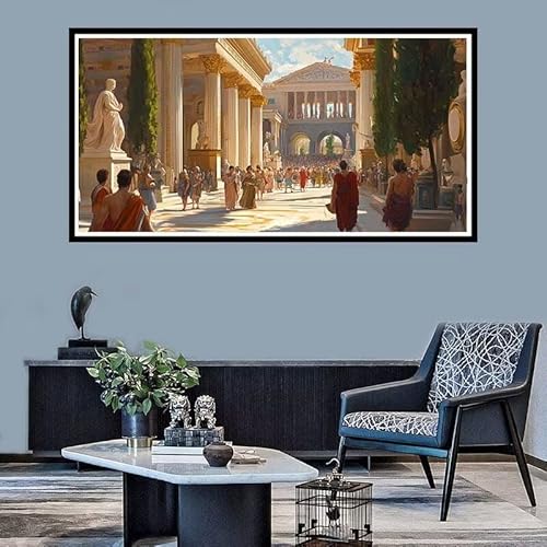 Diamond Painting Erwachsene Groß xxl Diamond Painting Palast Diamond Painting Set, Diamond Painting Straße DIY Diamond Painting Zubehör, Diamond Crystal Art für Home Wand Décor Geschenk 30x60cm-f574 von Xiaboor