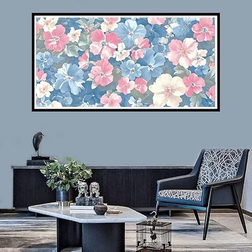 Diamond Painting Erwachsene Groß xxl Diamond Painting Retro Diamond Painting Set, Diamond Painting Blumen DIY Diamond Painting Zubehör, Diamond Crystal Art für Home Wand Décor Geschenk 50x100cm-f556 von Xiaboor