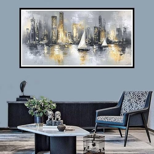 Diamond Painting Erwachsene Groß xxl Diamond Painting Retro Diamond Painting Set, Diamond Painting Stadt DIY Diamond Painting Zubehör, Diamond Crystal Art für Home Wand Décor Geschenk 30x60cm-f541 von Xiaboor