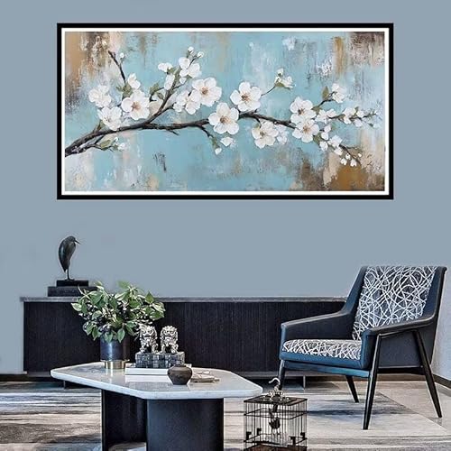 Diamond Painting Retro Diamond Painting xxl 100x200cm-Diamant Painting Blume 5D Diamond Painting Set, DIY Cross Stickerei Malerei Kits Full Drill Diamant Painting Bilder, für Home Wand Décor -f553 von Xiaboor