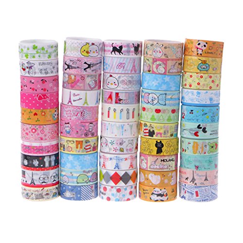 Xiangrun 10 Rollen Washi Tape Set, Dekoratives Klebeband Verschönert Journals Planer Kollektion Für Bastler Karten Und Scrapbooking von Xiangrun