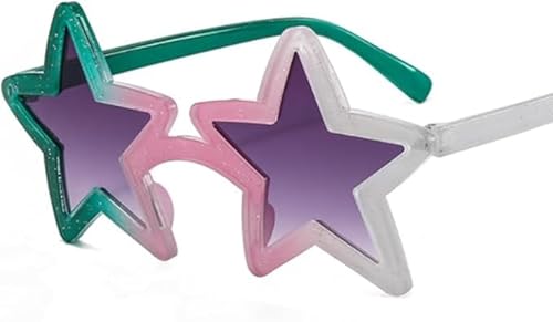 xiao Bunte Star Shape Sonnenbrille Party Gläser (B) von Xiao