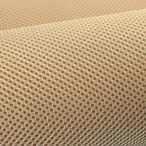 XiaoLong Mesh Stoff Air Mesh 150 cm Breit Leichte Polyester Sportbekleidung Sportbekleidung Badebekleidung Tanzbekleidung Yogabekleidung Tischdecke(Size:1.5 * 8m,Color:Creme Farben) von XiaoLong