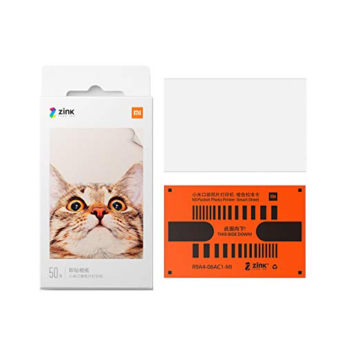 Mijia Druckerpapier für Xiaomi Taschendrucker, 50 Blatt, 3 x 50 mm, 50 Stück von Xiaomi