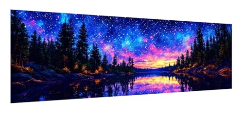 Diamond Painting Erwachsene groß xxl 40 x 120 cm, 5D Sternenhimmel Diamant Painting Bilder, DIY Diamond Painting Landschaft, Quadrat Diamanten Malerei Stickerei Kreuzstich Set Home Wand Décor F-545 von Xiaonu