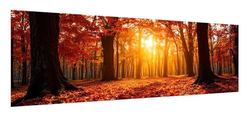 Diamond Painting Erwachsene groß xxl 50 x 150 cm, 5D Herbst Diamant Painting Bilder, DIY Diamond Painting Baum, Quadrat Vollbohrer Diamanten Malerei Stickerei Kreuzstich Set für Home Wand Décor F-573 von Xiaonu