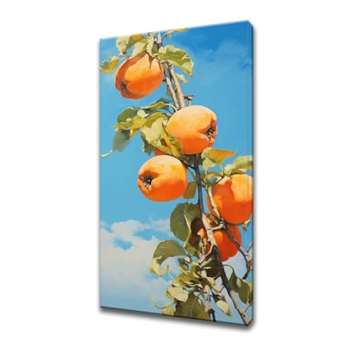 Diamond Painting Orangenbaum 20x40cm,5D Diamant Painting Bilder Erwachsene Kinder,Landschaft Diamond Painting Rund Steine,DIY Full Drill Kristall Arts Craft Malerei Set,Zuhause Wanddekoration A-917 von Xiaonu