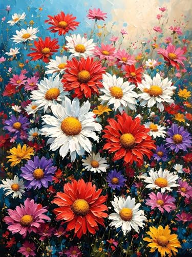 Malen Nach Zahlen Erwachsene Blume Farbe, Bastelset Erwachsene Frauen, DIY Paint by Numbers Adult Mit 3 Pinseln und Acrylfarbe Leinwand Kit für Home Décor und Geschenk, Ohne Rahmen 20 x 30 cm H-338 von Xiaonu