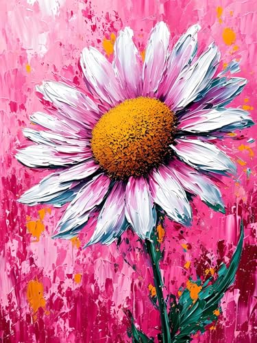 Malen nach Zahlen Erwachsene Blume Malen nach Zahlen ab 9 Jahre Mädchen, Malen nach Zahlen Landschaft mit Pinseln und Acrylfarbe, Malen-Nach-Zahlen Erwachsene Kinder, Zimmer Deko 70 x 90 cm H-560 von Xiaonu