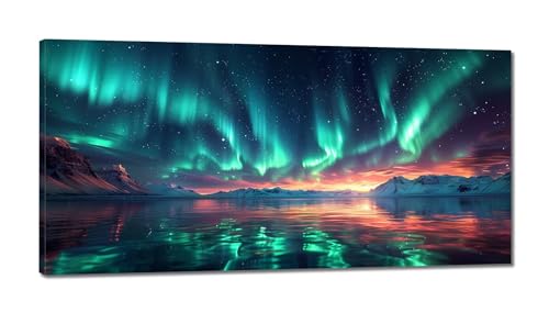 Nordlichter Diamond Painting XXL 100x200cm, 5D Diamant Painting Bilder Landschaft Diamond-painting Erwachsene Full DIY Groß Diamant Kunst Malerei Stickerei Set Basteln Bilder Home Wand Dekor von Xiaonu