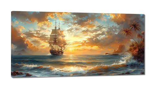 Sonnenuntergang Diamond Painting XXL 90x180cm, 5D Diamant Painting Bilder Ozean Diamond-painting Erwachsene Full DIY Groß Diamant Kunst Malerei Stickerei Set Kreuzstich Basteln Bilder Home Wand Dekor von Xiaonu