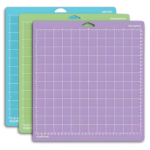 Xiciki Schneidematte für Cricut Joy Xtra Schneidemaschine, verschiedene Griffmatten (30,5 x 30,5 cm) in Blau, Grün, Lila, perfekt für Cricut-Vinyl (StandardGrip, LightGrip, StrongGrip) von Xiciki