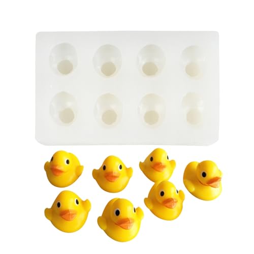 Xidmold 3D Ente Fondantform Schokoladenform Tier Ente Silikonform für Tortendeko, Eiswürfel, Backen, Seife, Epoxidharz, Gips, Handwerk von Xidmold