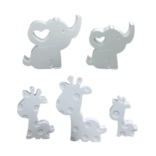 Xidmold Silikon Kerzenformen Set Tiere, Gipsformen Tiere, Giraffe Elefant Silikonform für Schokolade, Sojawachs Kerzen, Epoxidharz, Seife, Gips, Handwerk von Xidmold