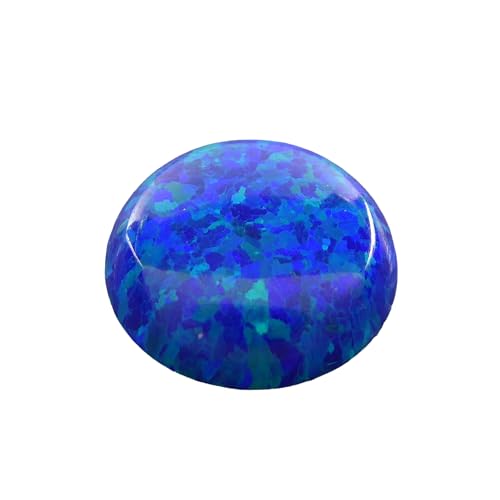 12mm lab Opal Cabochon rund blau zur Herstellung von hochwertigem Schmuck von XieXie