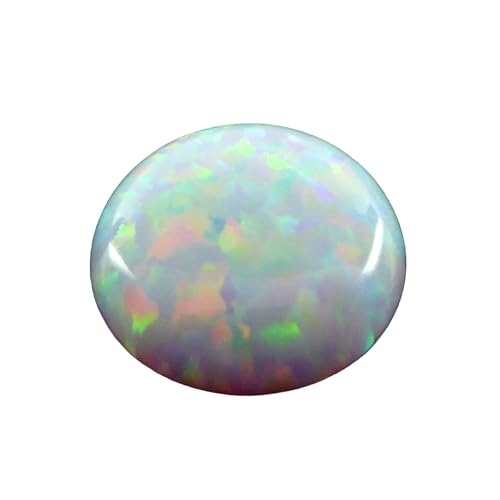 12mm lab Opal Cabochon rund weiß zur Herstellung von hochwertigem Schmuck von XieXie