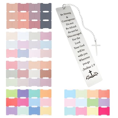 Laminierte Tabs Aufkleber Leere Registerkarten - 60 Haftnotizen Tabs, Sticky Notes, Inspirierendes Lesezeichen mit Bibelvers, für Bibelregister, Bibel Journaling Zubehör, Christliche Geschenke Frauen von Xietaea