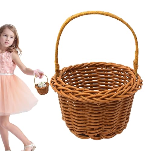 Blumenkorb Hochzeit, 2 Stück Mini-Webkörbe, Körbe Für Blumenmädchen Blumenmädchen Körbe, Kleine Weiden Rattan Korb Handgeflochtener Blumenkorb Für Hochzeit, Geburtstag, von Xijobido