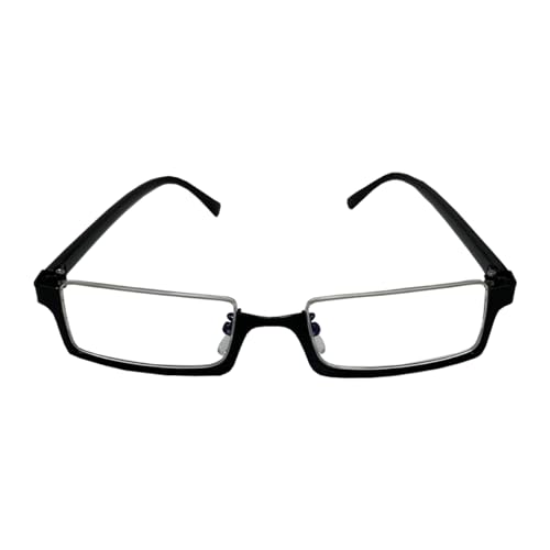 Xinchangda Bungo Stray Dogs Anime Brille Ranpo Edogawa Brille Halbrand Brille mit flachen Gläsern Anime Cosplay Requisiten Zubehör von Xinchangda