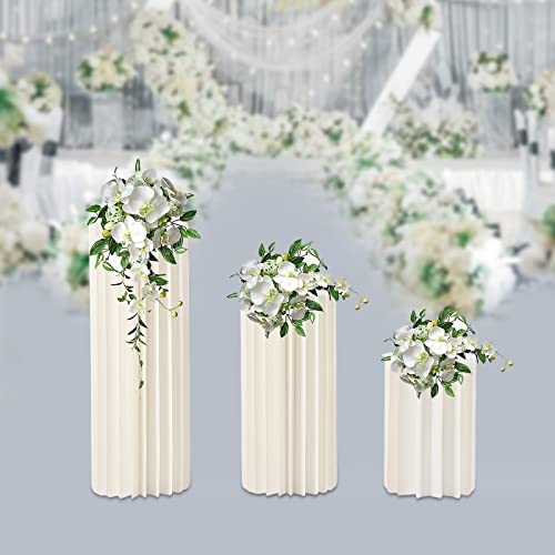 3 Stück Karton Vasen Hochzeit Tafelaufsätze Blumenständer Hochzeiten Dekoration Display Rack aus Karton für Party, Jahrestage, Geburtstage, Hochzeiten, Verlobungen (3) von Xingfx