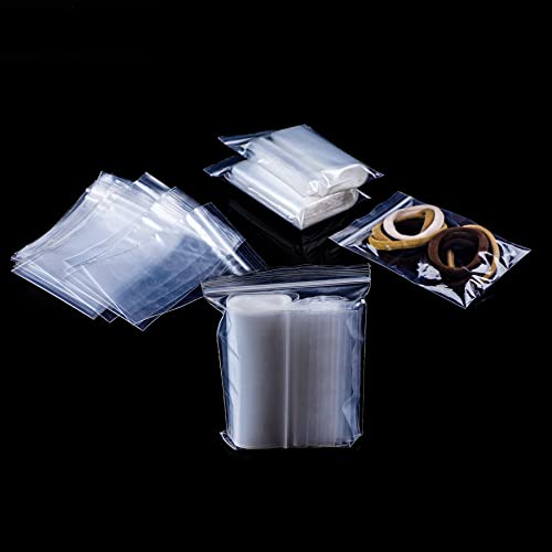 Plastikbeutel Zipper Beutel Klein Druckverschlussbeutel Baggies 200 Stück 4x6 cm Kleine Plastiktüten Baggys Ziplock zip klein Tütchen Baggies Wiederverwendbar Tüten Wiederverschließbare von Xingrun