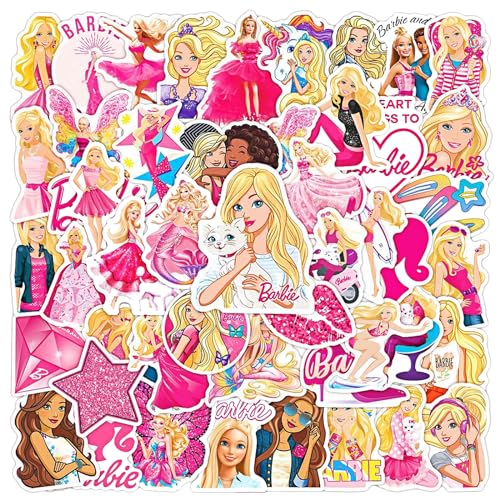 Xingsky Prinzessin Aufkleber, 100 Sticker Babie Kinder Sticker Cartoon Aufkleber Vinyl Aufkleber Kinder Laptop Sticker & Skateboard Sticker Koffer Auto Fahrrad Sticker für Erwachsene Kinder von Xingsky